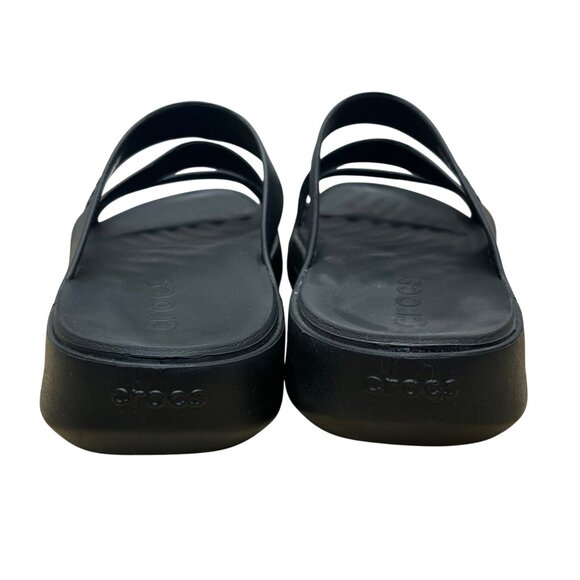 Crocs Women’s Black EVA Getaway Strappy Slide Sandals Size W8 - Picture 7 of 8